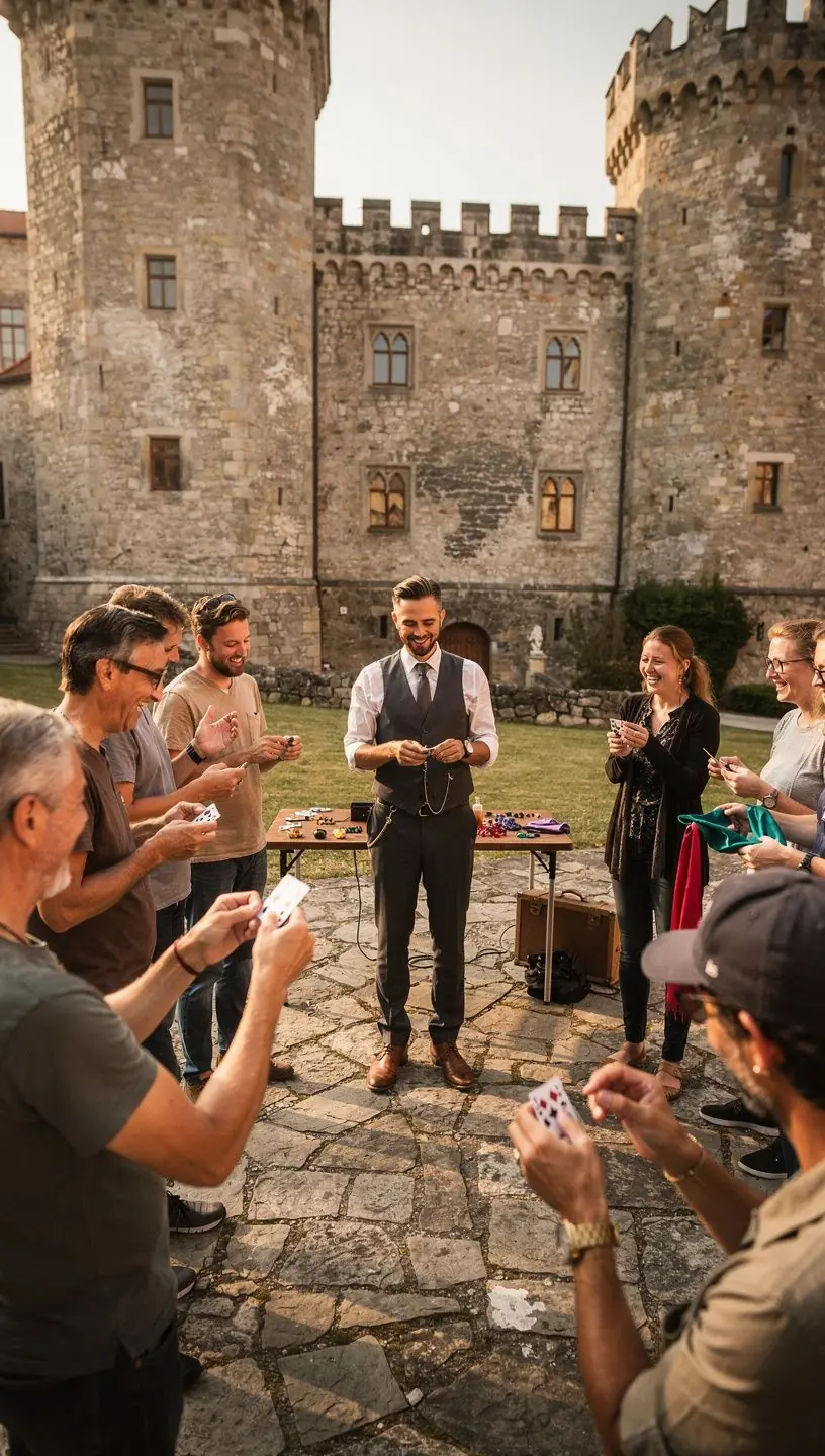 Ein talentierter Illusionist verblüfft das Publikum mit einem spektakulären Bühnenauftritt.