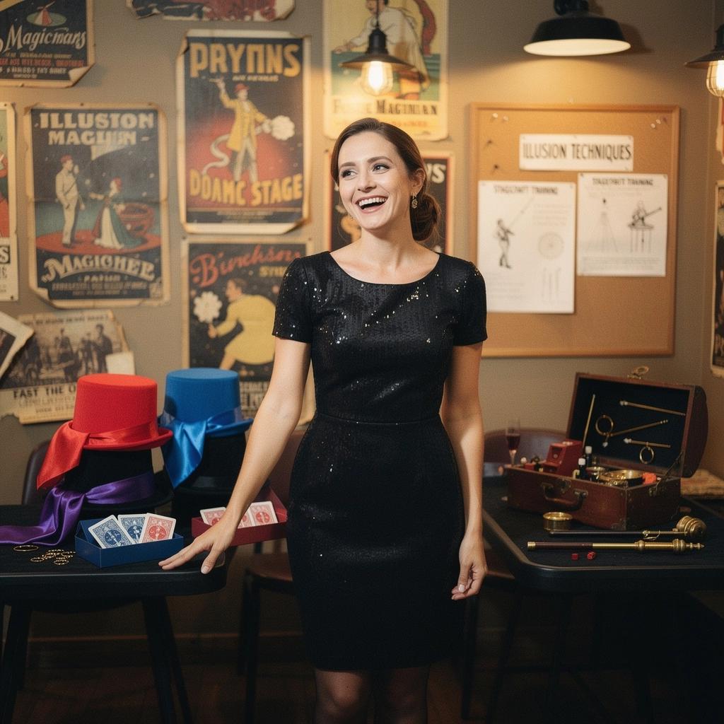 Ein Bildschirm mit einer Online-Lernplattform für mentale Magie und Kartentricks.